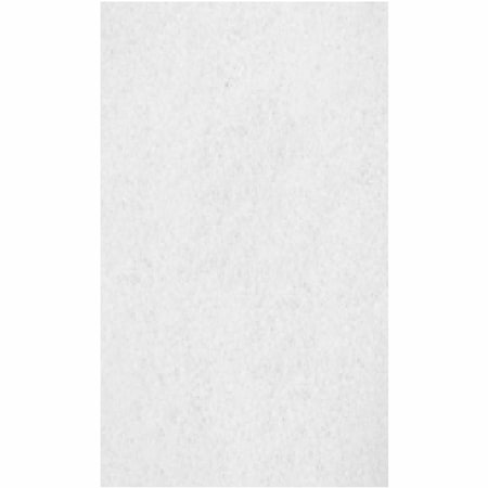 Genuine Joe Polishing Floor Pad - 14in x 28in - White, 5PK GJOH8066